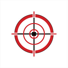  Crosshair Reticle Scope Target Vector Illustration