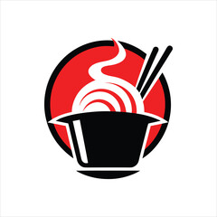 Noodle Logo Concept Vector Art for Restaurant