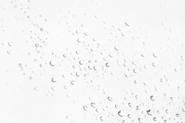 Water drops texture overlay isolated on white or transparent background, png cutout