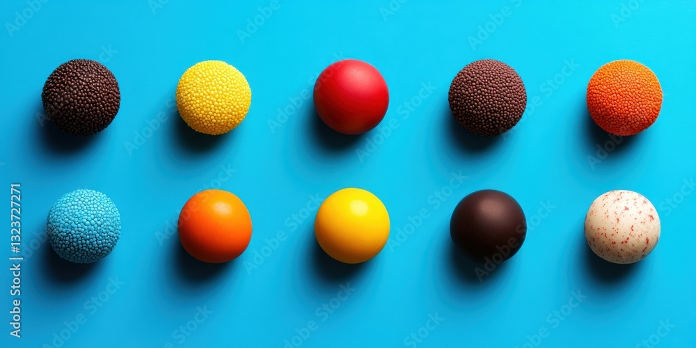 Poster vibrant minimalist color theory dynamic geometric spheres showcasing contemporary design trends in v