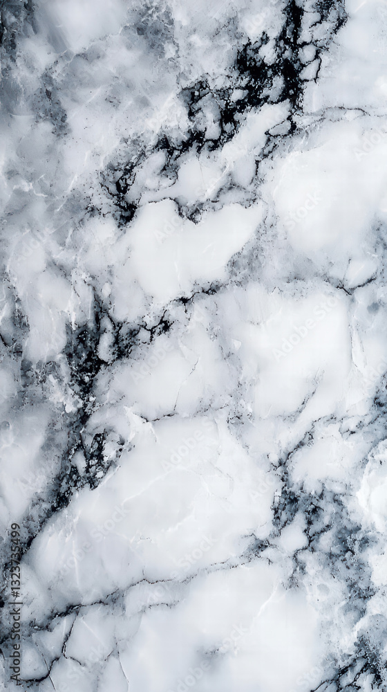 Poster white marble texture: a stunning closeup photograph captures the intricate veins and patterns of whi