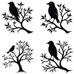 birds on a branch