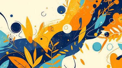 orange picture cartoon 2D, a beneficial fruit, is used as an illustration for advertising.