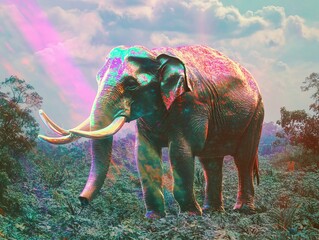 Surrealism Surreal Landscape Overview Tusks Holographic
