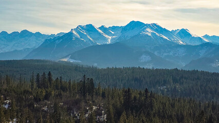 View of the peaks of the Tatra Mountains in Poland. © Jacek 