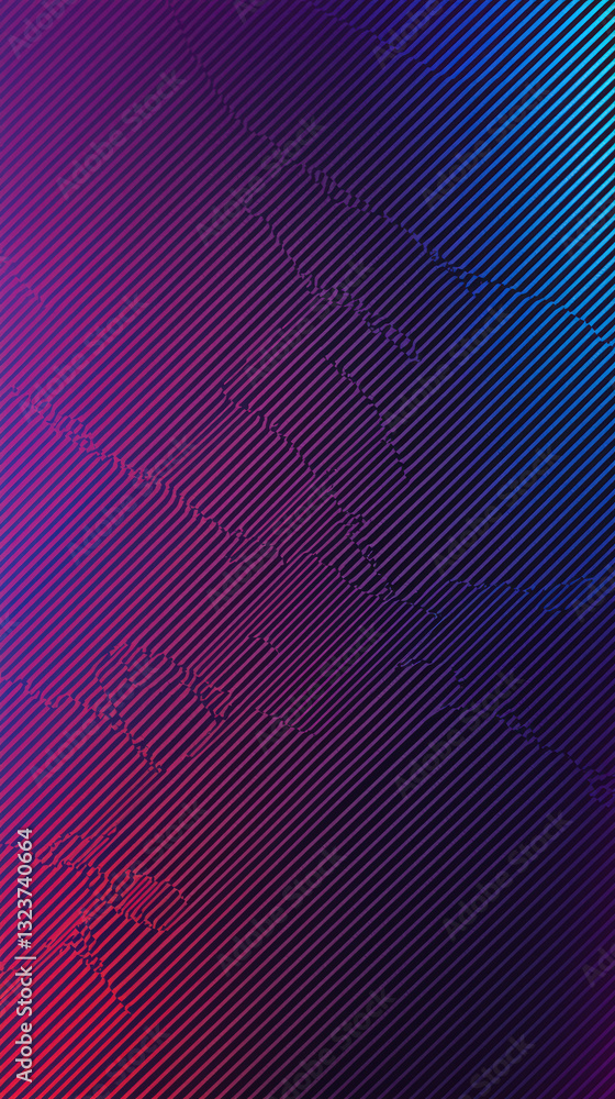 Poster gradient lines: a digital background with vibrant purple and blue gradient colors with subtle diagon