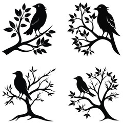 birds on a branch