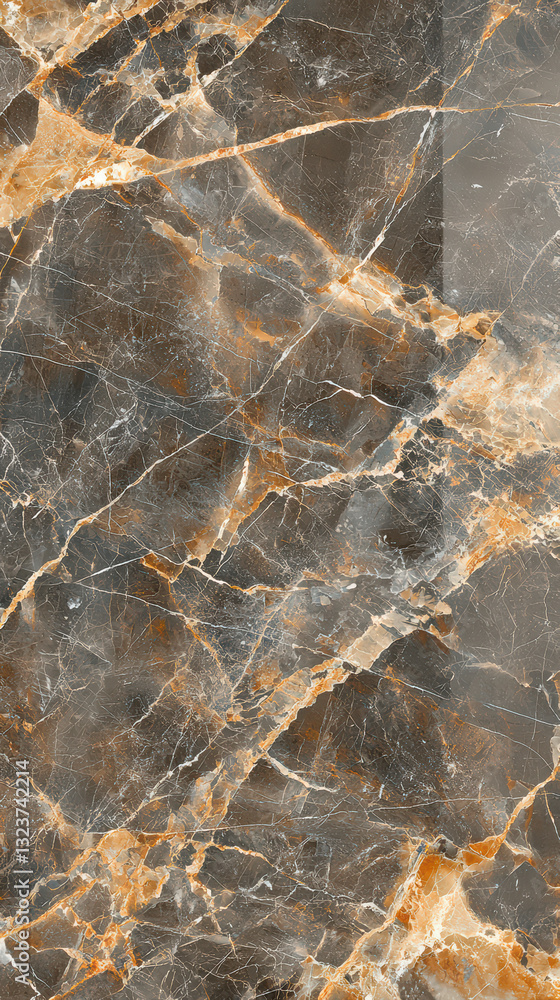 Poster marble texture: a high-angle perspective captures the intricate details of a polished marble slab, i