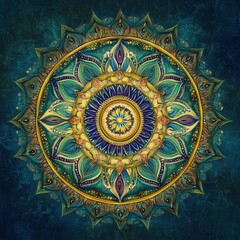 Naklejka premium Generic Digital Painting Perspective Indian Mandala