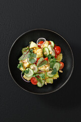 Grilled eggplant salad.