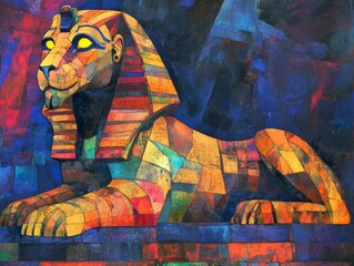 AbstractArt Abstract Depiction Overview Eyes Neon Egyptian