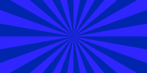 Background sunburst pattern blue design. Vintage sunrays illustration swirl grunge backdrop line. sun beam vector banner design and comic burst gradient concept pattern.	