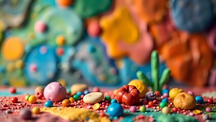 Fototapeta premium A Delightful Scene of Colorful Easter Eggs Nestled Among Fresh Green Grass, Creating a Cheerful and Vibrant Atmosphere That Brings the Spirit of Easter to Life with the Beauty of Springtime Nature