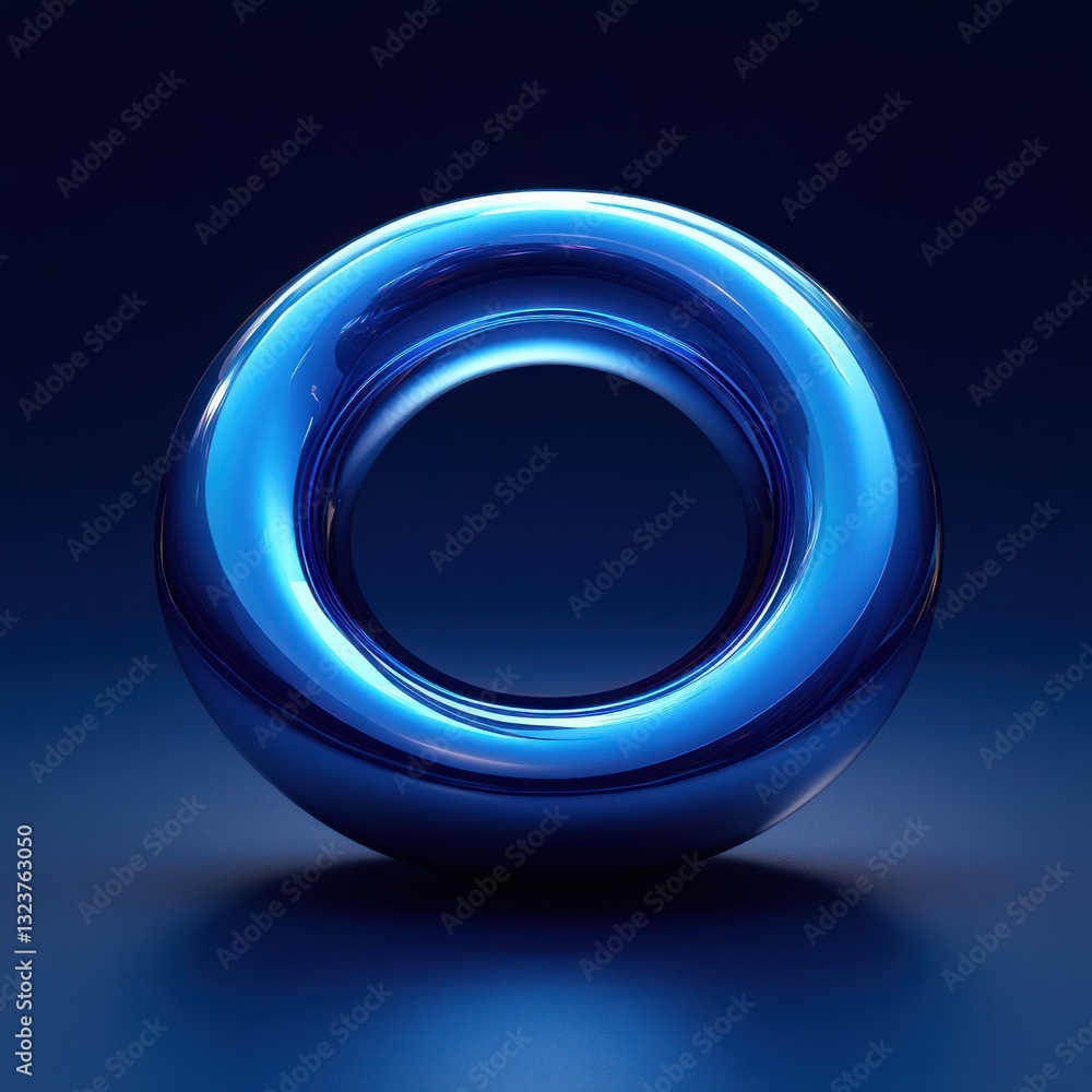 Poster logo of photo and image editing software program for creative graphic technology on a seamless blue 