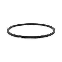 Naklejka premium black leather bracelet isolated on white