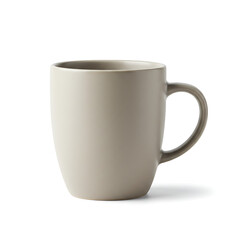 white cup isolated on white