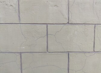 Cracked concrete block wall texture for digital art and design