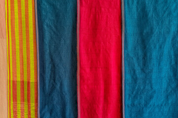 fabric in colorful color textured for background or backdrop.