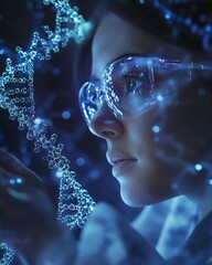 Research team studies DNA samples and genetic factors related to hemophilia, showcasing advanced scientific techniques