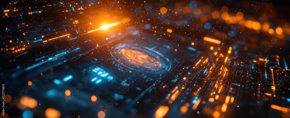 Poster futuristic business concepts in metaverse and blockchain technology with digital interactions