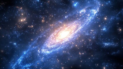 Fototapeta premium AbstractArt Abstract Image View Stars Glowing Galaxy