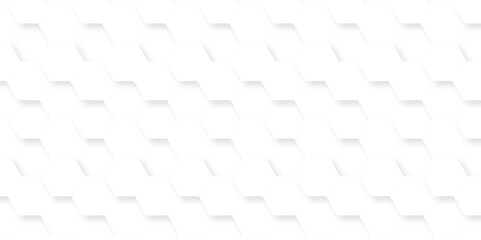White abstract grid hexagon wallpaper background. Futuristic honeycomb white mosaic design. Seamless cell background. Abstract honeycomb background.	