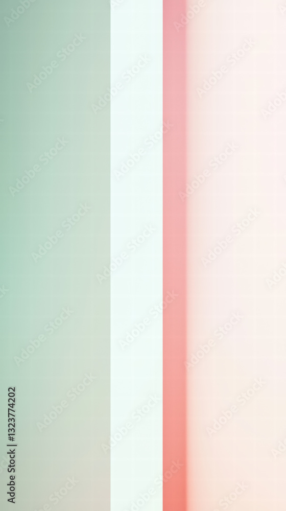 Aufkleber color block composition: abstract interplay of pastel hues creates a modern and minimalist design, f