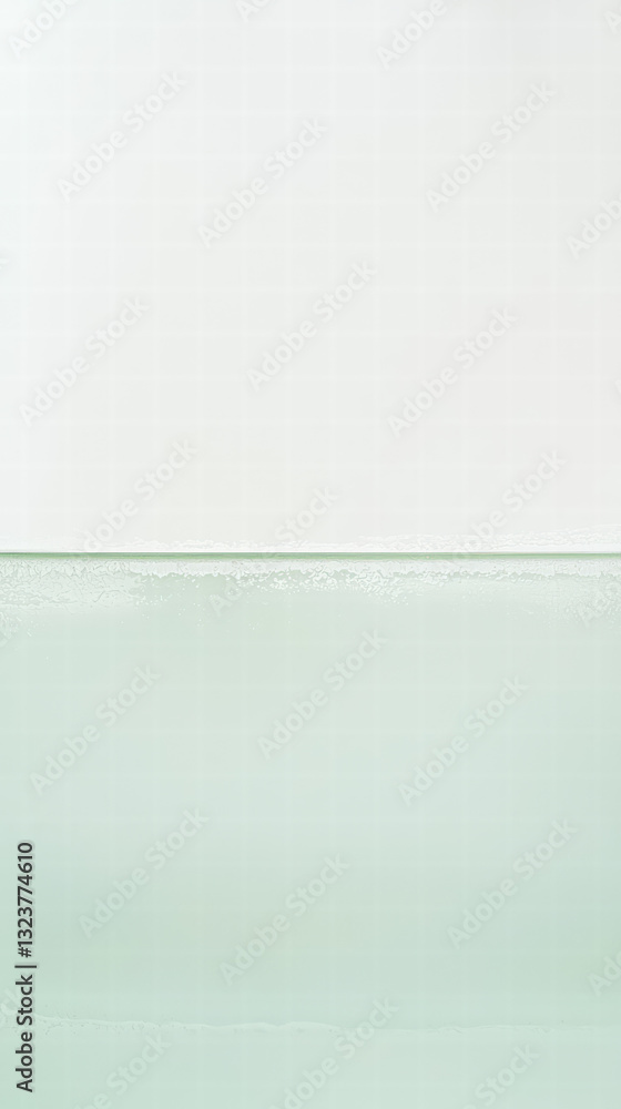 Aufkleber cool calm and collected: a soothing image of a smooth surface with the upper and lower parts of the 