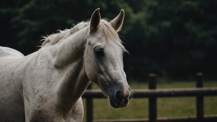 Obraz premium Marvelous Colt Image on a Misty Field