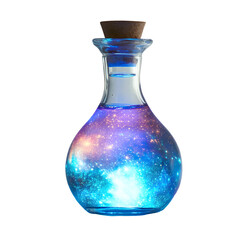 glowing magic potion isolated on transparent background