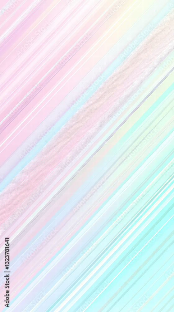 Aufkleber abstract pastel strokes: a captivating abstract composition of soft pastel colors arranged in dynami