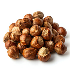 Fototapeta premium Organic Raw Hazelnuts: A Healthy, Tasty Snack for Nutty Vegetarian Recipes and Gourmet Cooking