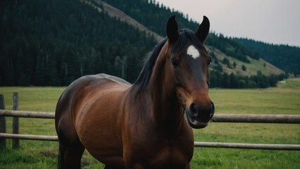 Marvelous Stallion Photo capturing Pure Grace