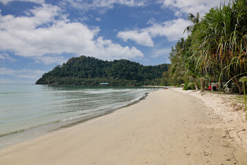 beautiful beach in a bay of Kho Kood island