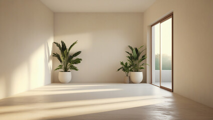 Fototapeta premium empty room with a window