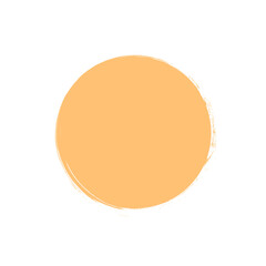  Top view yellow circle on transparent background 