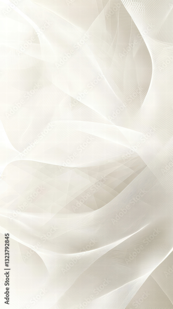 Aufkleber ethereal fabric: the abstract image is captured close up, featuring soft, flowing fabric in gentle c