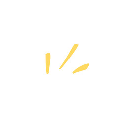 Highlight Doodle Shape Comic emphasis lines design element. Funny retro speed movement and burst effect, highlight on text or important characters feelings. Emphasis of comic book style illustration