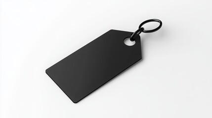 Sleek Black Price Tag: A modern, clean black price tag is shown against a neutral backdrop, ideal for showcasing product information or promotional messages. 