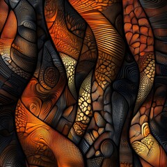 Art African Tribal Pattern View Digital Effects Artwork