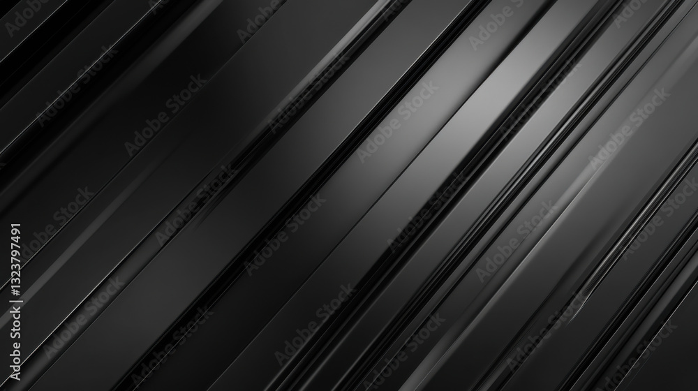 Poster sleek black diagonal lines create a modern abstract design with depth and texture