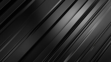 Obraz premium Sleek black diagonal lines create a modern abstract design with depth and texture