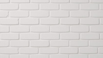 Fototapeta premium Modern white brick-textured wallpaper with gray-painted stone tile block design suitable as both an indoor and outdoor accent or backdrop