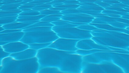 Texture of rippling water on a vibrant blue backdrop