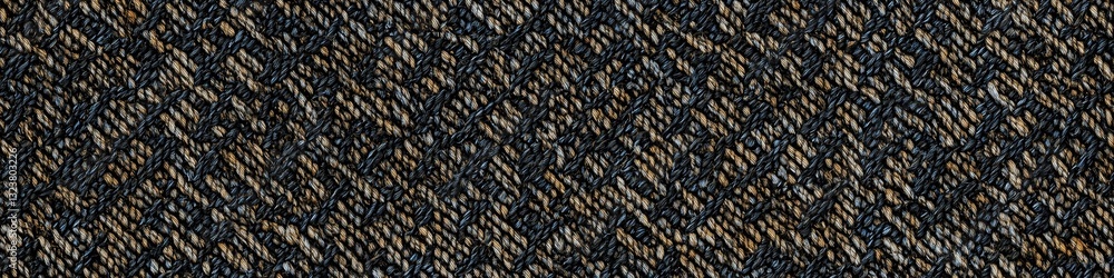 Poster seamless carpet fabric textured fabric with a woven pattern, featuring dark tones and subtle color v