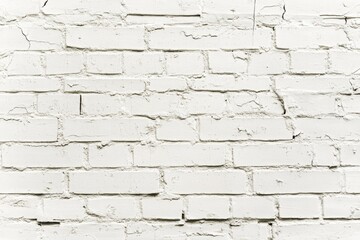 Fototapeta premium Brick Wall Texture: A close-up captures the intricate texture of an aged brick wall, with detailed cracks and crevices revealing the story of time and wear.