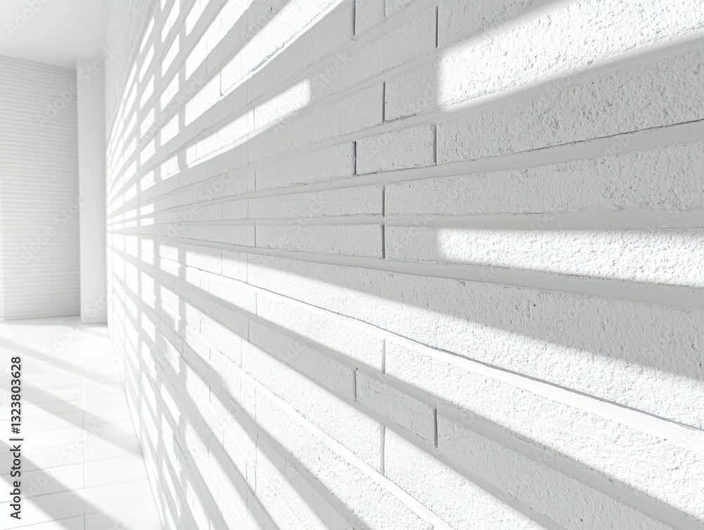 Poster architectural geometry: the interplay of light and shadow, creating a captivating display of lines a