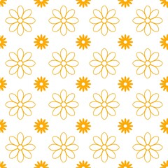 seamless floral pattern yellow flower