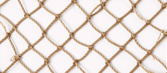 Naklejka premium Rope netting pattern delivers rustic texture with nautical flair
