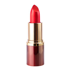 Red lipstick isolated on transparent background, Png
